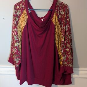 Floral Embroidered Women's Top